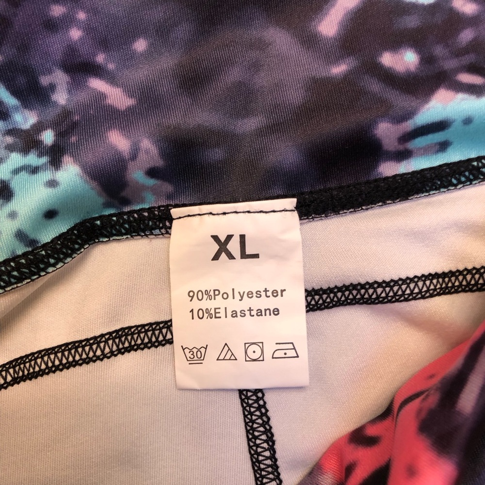 Colorful Leggings size XL with Pockets - Picture 3 of 4